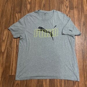 PUMA * Men’s Big Cat Logo Design Grey * Mens Size XXL * Activewear Tee